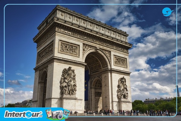 Arc De Triomphe - Khải Hoàn Môn Tour du lịch Châu Âu Đức Bỉ Hà Lan