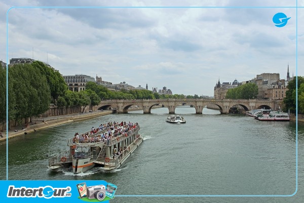 tour pháp bỉ hà lan đức - du thuyền sông Seine