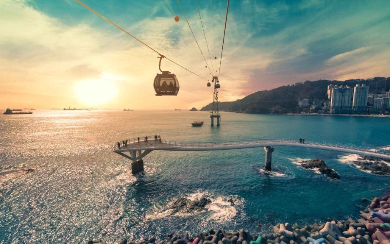 Cáp treo biển Songdo. Cáp treo biển Songdo