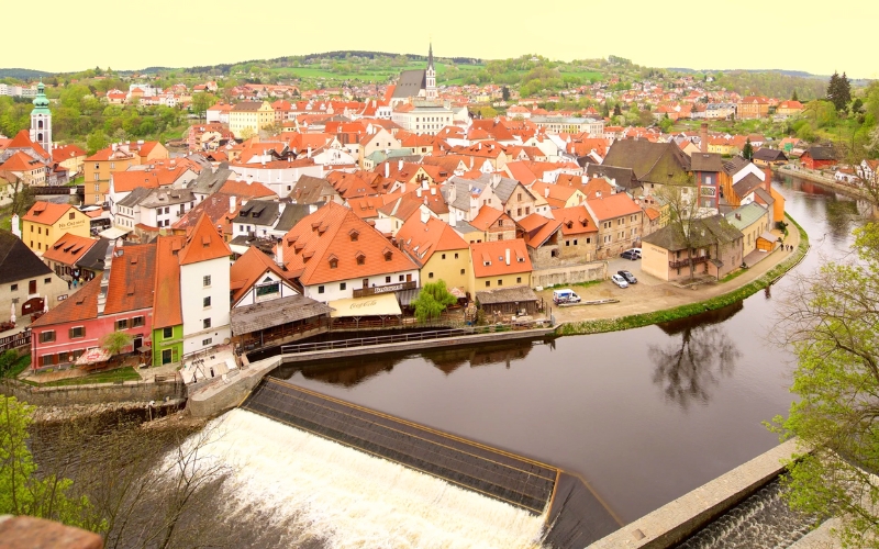 Tham quan làng cổ ở Cesky Krumlov. Tham quan làng cổ ở Cesky Krumlov