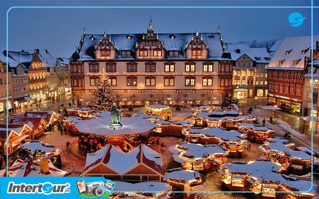 Khung cảnh mùa đông tại Cologne - Tour Châu Âu mùa đông tuyết rơi