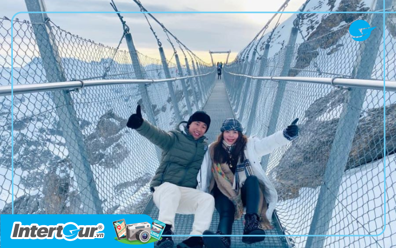 cau treo cliff walk titlis