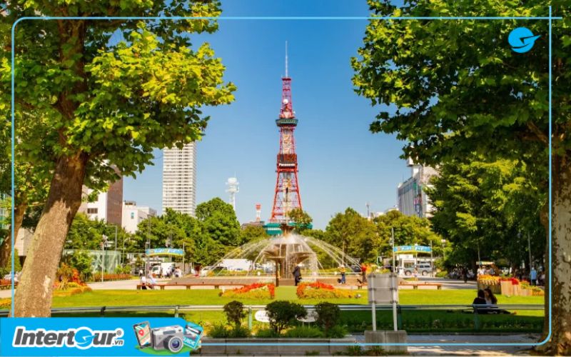 Công viên Odori điểm đến - Công viên Odori