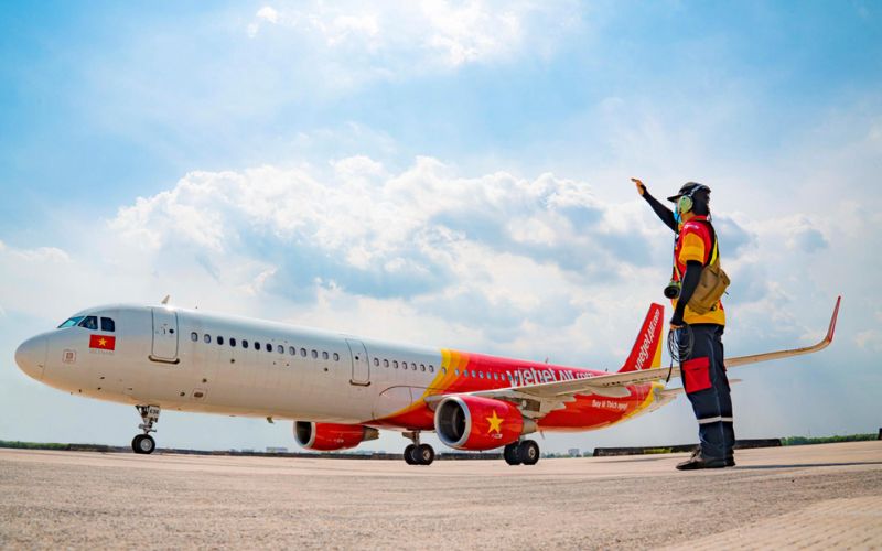 Máy bay đi Hà Nội của Vietjet Air. Máy bay đi Hà Nội của Vietjet Air