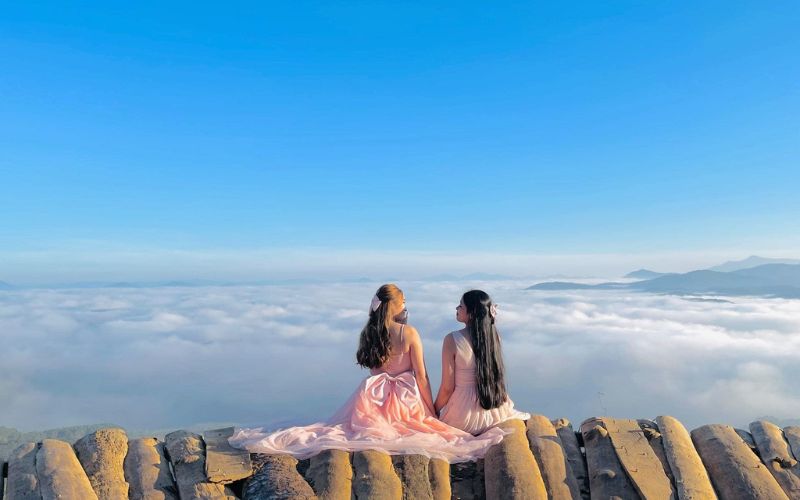 Biển mây ở Cầu Đất Panorama. Cầu Đất Panorama