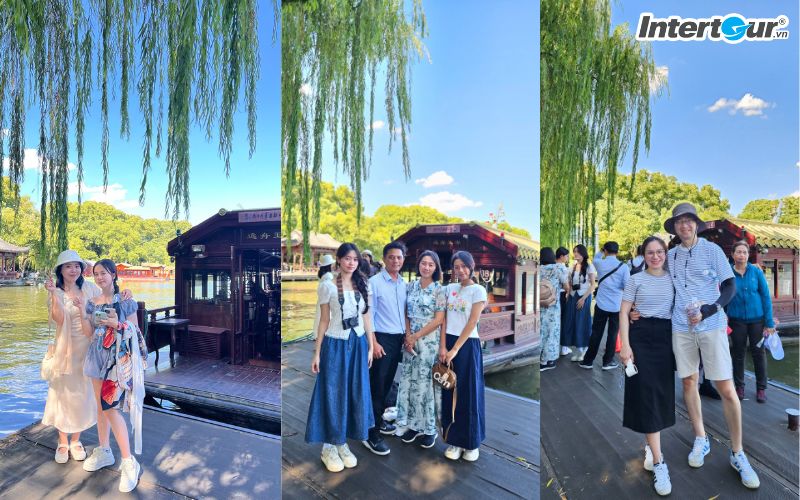Đứng trước cảnh đẹp của Ô Trấn thì không thể không check-in được. Đứng trước cảnh đẹp của Ô Trấn thì không thể không check-in được