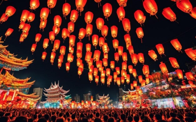 Độ hoành tráng của lễ hội đèn lồng Trung Quốc. Quy mô lễ hội đèn lồng Trung Quốc