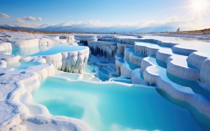 Vẻ đẹp vô thực của Lâu đài bông Pamukkale. Du lịch Thổ Nhĩ Kỳ - Lâu đài bông Pamukkale