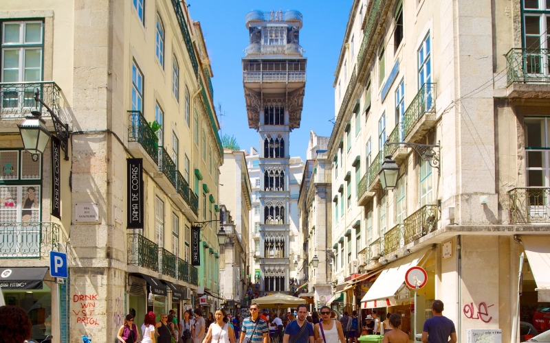 Thang máy cổ Santa Justa. Thang máy cổ Santa Justa