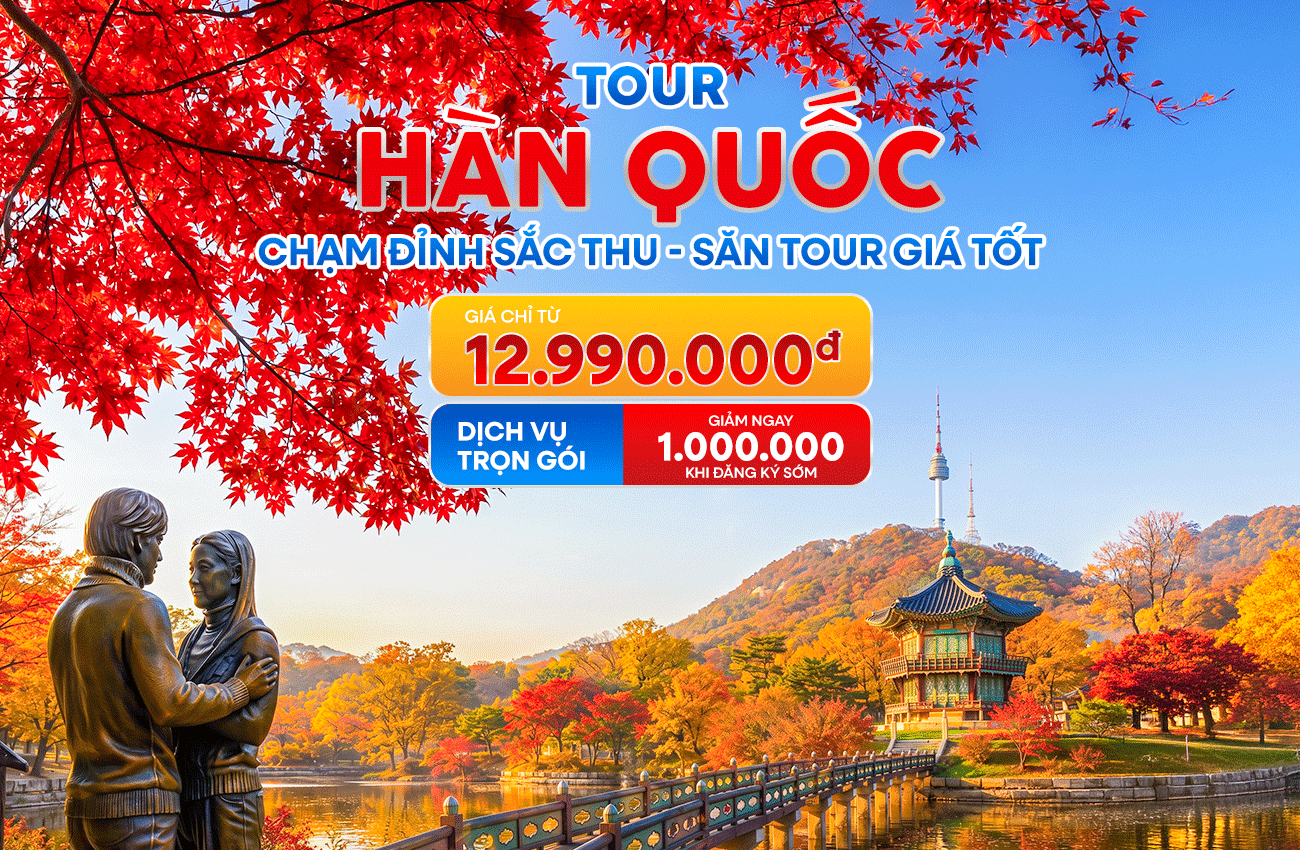 Banner Hàn Quốc mùa thu Intertour 2026