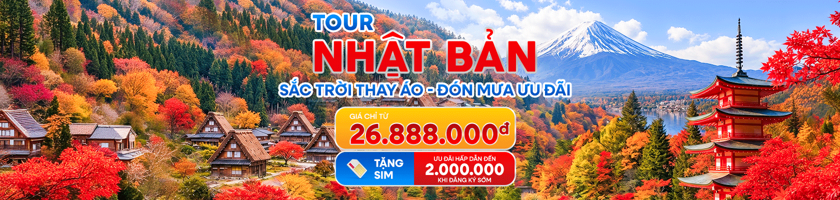 Banner Nhật Bản mùa thu 2026